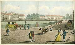 Bloomsbury Square in 1787 (Mayson Beaton Collection, English Heritage)