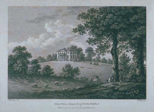 The only known image of Mount Clare as it would
have appeared during Capability Brown’s lifetime. (LMA)