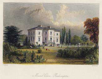 Rear of Mount Clare, as shown in 1850