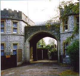 An old castellated entrance lodge at Gunnersbury Park