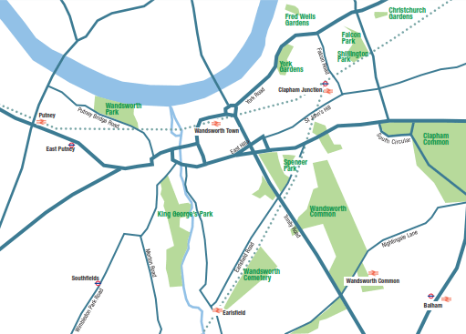 Wandsworth map