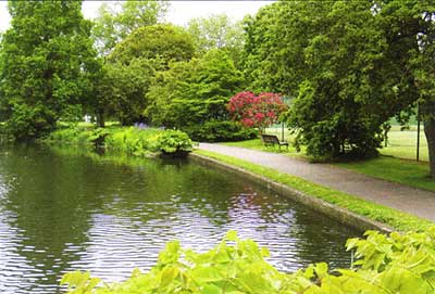 The lake was originally formed from an inlet of the Thames.
