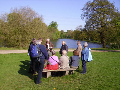 Trust members at the Ornamental Water